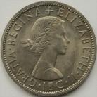 HALF CROWNS 1958  ELIZABETH II VERY SCARCE BU