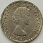 HALF CROWNS 1959  ELIZABETH II SCARCE BU