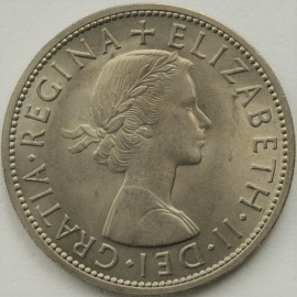 HALF CROWNS 1960  ELIZABETH II  BU