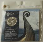 FIVE POUNDS 2017  ELIZABETH II KING CANUTE ROYAL MINT PACK BU