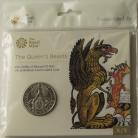 FIVE POUNDS 2021  ELIZABETH II THE QUEENS BEASTS - THE GRIFFIN OF EDWARD III PACK BU