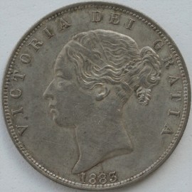 HALF CROWNS 1883  VICTORIA  GEF