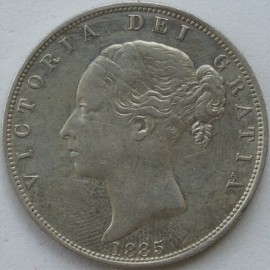 HALF CROWNS 1885  VICTORIA   GEF