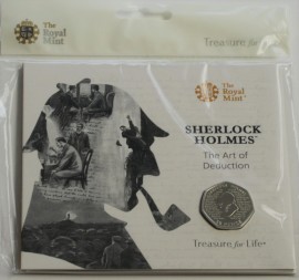 FIFTY PENCE 2019  ELIZABETH II SHERLOCK HOLMES PACK BU