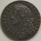 SHILLINGS 1685  JAMES II SCARCE NEF