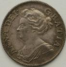 SHILLINGS 1708  ANNE PLAIN 3RD BUST ESC 1147 SUPERB UNC.T.