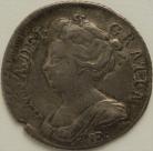 SHILLINGS 1709 E* ANNE VERY SCARCE - EDGE KNOCK GF