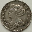 SHILLINGS 1708  ANNE PLAIN 3RD BUST ESC 1147 GEF