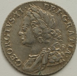 SHILLINGS 1758  GEORGE II  GEF