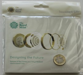 ONE POUND 2017  ELIZABETH II DESIGNING THE FUTURE PACK BU