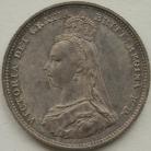 SHILLINGS 1888  VICTORIA 8 over 7 UNC T