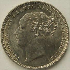 SHILLINGS 1881  VICTORIA LONG LINE  BU