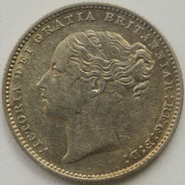 SHILLINGS 1879  VICTORIA 4TH HEAD NO DIE NUMBER GEF