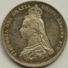 SHILLINGS 1887  VICTORIA JUBILEE HEAD PROOF ISSUE  UNC T