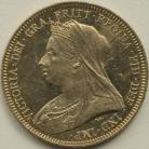 SHILLINGS 1893  VICTORIA OLD HEAD PROOF SCUFFS       UNC 