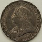 SHILLINGS 1893  VICTORIA OLD HEAD SMALL LETTERS UNC T