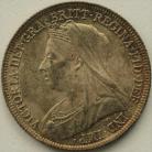 SHILLINGS 1896  VICTORIA LARGE ROSE UNC T 