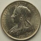 SHILLINGS 1899  VICTORIA SCARCE BU