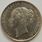 SHILLINGS 1853  VICTORIA SCARCE - SCRATCHES NUNC LUS