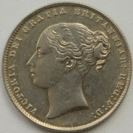 SHILLINGS 1862  VICTORIA RARE GEF