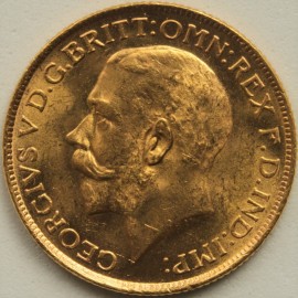 SOVEREIGNS 1915  GEORGE V SYDNEY UNC LUS