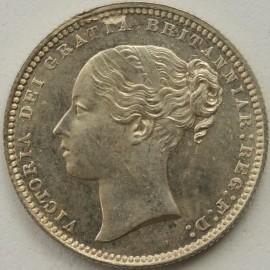 SHILLINGS 1870  VICTORIA DIE NO 9  BU