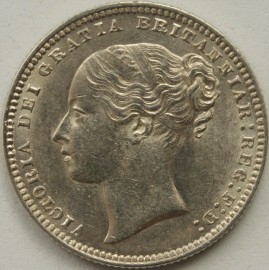 SHILLINGS 1875  VICTORIA DIE NO 70  BU