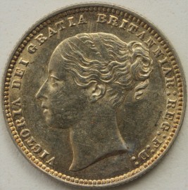 SHILLINGS 1875  VICTORIA DIE NO 53 GEF