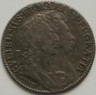 SHILLINGS 1693  WILLIAM & MARY 9 OVER 0 ESC 1076A VERY RARE NVF