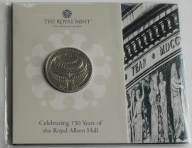 FIVE POUNDS 2021  ELIZABETH II ROYAL ALBERT HALL PACK BU