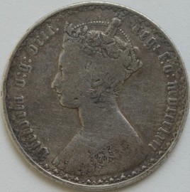 FLORINS 1862  VICTORIA VERY RARE GF