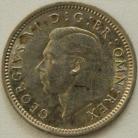 THREEPENCES SILVER 1941  GEORGE VI GEF