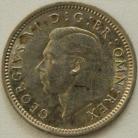 THREEPENCES SILVER 1941  GEORGE VI GEF