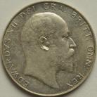 HALF CROWNS 1910  EDWARD VII        UNC LUS