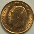 HALF SOVEREIGNS 1913  GEORGE V LONDON BU