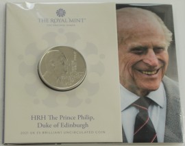 FIVE POUNDS 2021  ELIZABETH II HRH PRINCE PHILIP THE DUKE OF EDINBURGH PACK BU