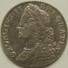 SHILLINGS 1751  GEORGE II VERY RARE NEF