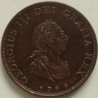 FARTHINGS 1799  GEORGE III PROOF IN BRONZED COPPER P1270 RARE UNC