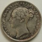 SHILLINGS 1839  VICTORIA 1ST HEAD WITH WW SCARCE EF