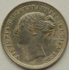 THREEPENCES SILVER 1873  VICTORIA GEF