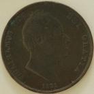 PENNIES 1831  WILLIAM IV NO W.W GF