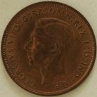 PENNIES 1940  GEORGE VI DOUBLE EXERGUAL LINE UNC LUS