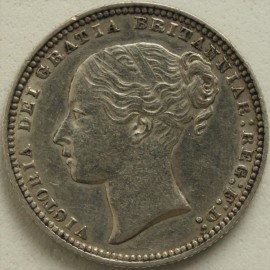 SHILLINGS 1874  VICTORIA DIE NUMBER 41 EF