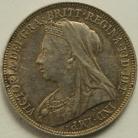 SHILLINGS 1893  VICTORIA OLD HEAD LARGE LETTERS NEF