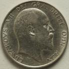 SHILLINGS 1906  EDWARD VII SMALL SCRATCH ON NECK GEF