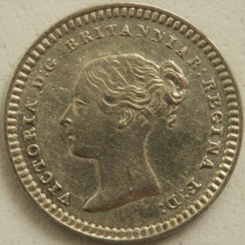 SILVER THREEHALFPENCE 1840  VICTORIA VERY RARE GEF