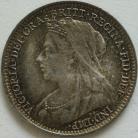 THREEPENCES SILVER 1896  VICTORIA  UNC T