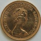 SOVEREIGNS 1976  Elizabeth II MACHIN BU