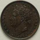 FARTHINGS 1828  GEORGE IV NEF