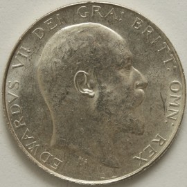 HALF CROWNS 1906  EDWARD VII  BU